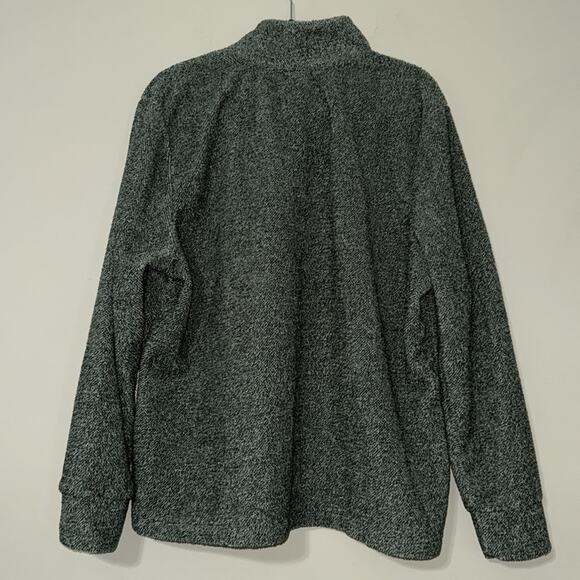 EDDIE BAUER women’s size XL jade color fleece pullover with pockets relaxed fit - Picture 4 of 14